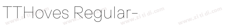TTHoves Regular字体转换